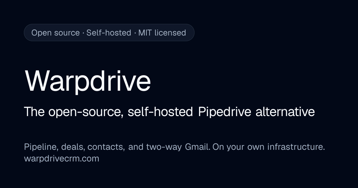Warpdrive — official preview image